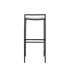 Noble 30 Coastal Contemporary Iron Saddle-Seat Low-Back Bar Stool with Foot Rest