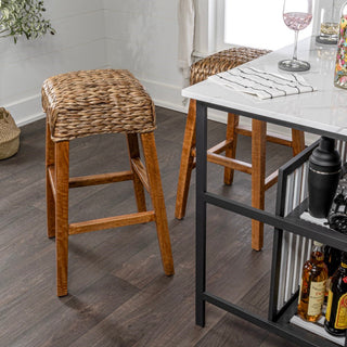 Cebu Bohemian Basics Rattan Backless Bar Stool