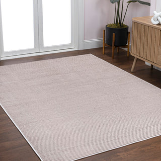 Marlo Modern Minimalist Pinstripe High-low Area Rug