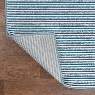 Marlo Modern Minimalist Pinstripe High-low Area Rug