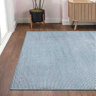 Marlo Modern Minimalist Pinstripe High-low Area Rug