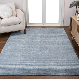 Marlo Modern Minimalist Pinstripe High-low Area Rug