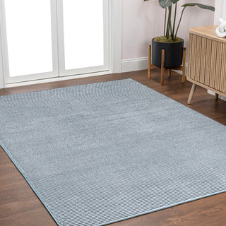 Marlo Modern Minimalist Pinstripe High-low Area Rug