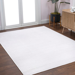 Marlo Modern Minimalist Pinstripe High-low Area Rug