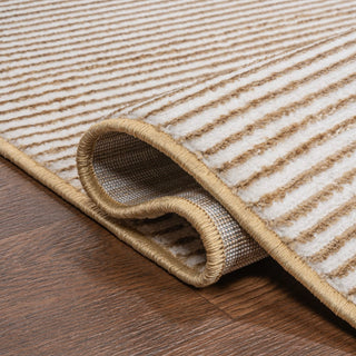 Marlo Modern Minimalist Pinstripe High-low Area Rug