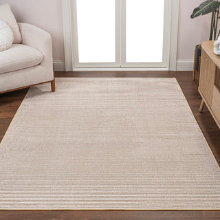 Marlo Modern Minimalist Pinstripe High-low Area Rug