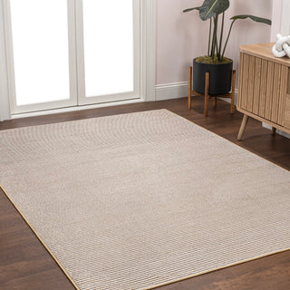 Marlo Modern Minimalist Pinstripe High-low Area Rug