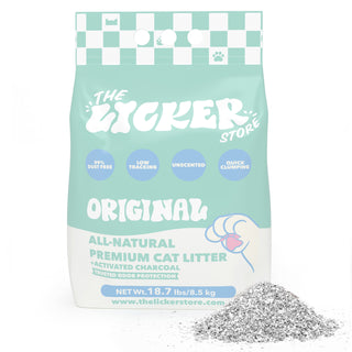 Unscented Premium Clumping Bentonite Clay Cat Litter w/Activated Charcoal
