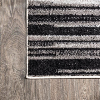 Serpens Linear Modern Half-Stripe Area Rug