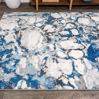 Cygnus Pebble Marbled Abstract Area Rug