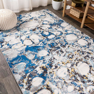 Cygnus Pebble Marbled Abstract Area Rug