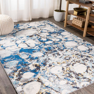 Cygnus Pebble Marbled Abstract Area Rug