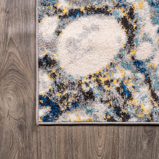 Cygnus Pebble Marbled Abstract Area Rug