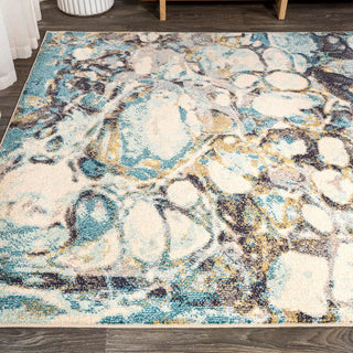 Cygnus Pebble Marbled Abstract Area Rug