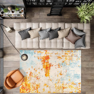 Corvus Sunset Modern Abstract Area Rug