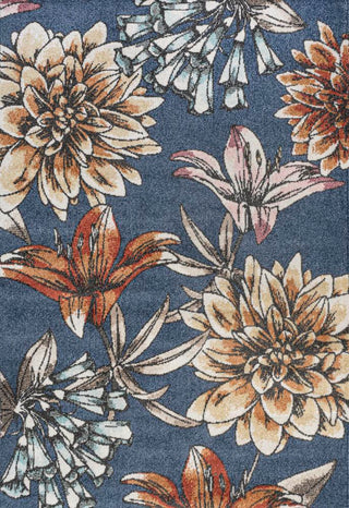 Ramiro modern Botanical Flower  Area Rug