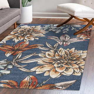 Ramiro modern Botanical Flower  Area Rug