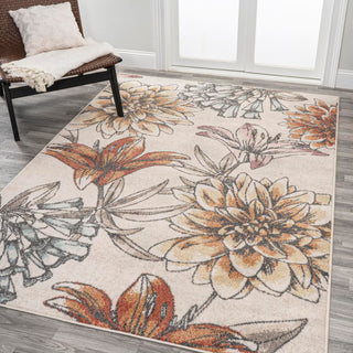 Ramiro modern Botanical Flower  Area Rug