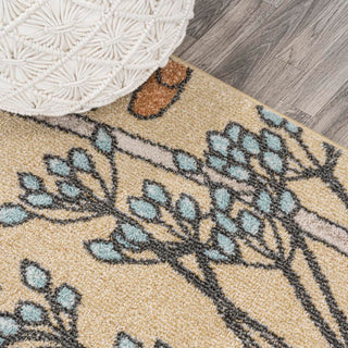 Doz Modern Botanical Wildflower  Area Rug