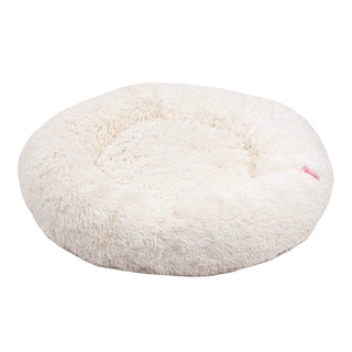 Maisie Bohemian Faux Fur Donut Pet Bed with Washable Cover