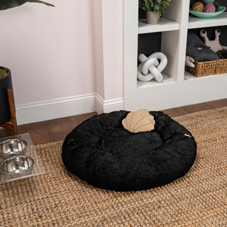 Maisie Bohemian Faux Fur Donut Pet Bed with Washable Cover