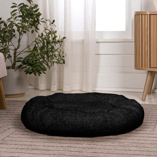 Maisie Bohemian Faux Fur Donut Pet Bed with Washable Cover