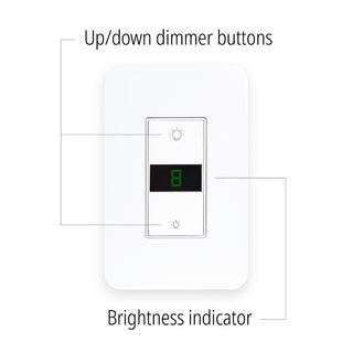 Sliwa Smart WiFi Smart Ligting LED Display Dimmer Switch - WiFi Remote App Control; Compatible with Alexa and Google Home Assistant