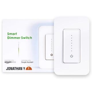 Sanni Smart Dimmer  Smart Ligting Touch/Slide Dimmer Switch - WiFi Remote App Control; Compatible with Alexa and Google Home Assistant