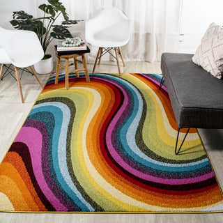 Orren Abstract Swirl Area Rug