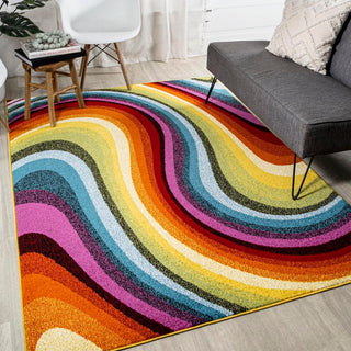 Orren Abstract Swirl Area Rug