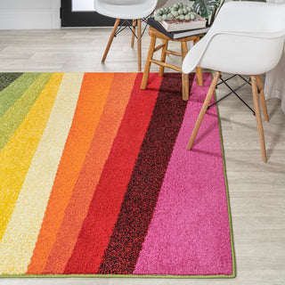 Prism Geometric Striped Area Rug