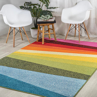 Prism Geometric Striped Area Rug