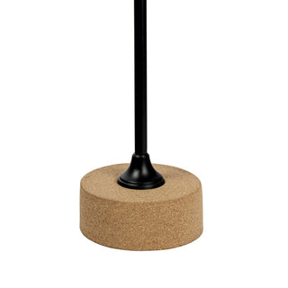 Rock 23.5" Contemporary Minimalist Metal/Cork Round End Table