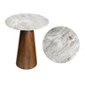 White Marble/Honey Wood