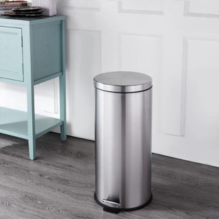 Leo 8-Gallon Step-Open Trash Can with FREE Mini Trash Can