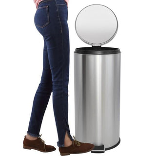 Leo 8-Gallon Step-Open Trash Can with FREE Mini Trash Can