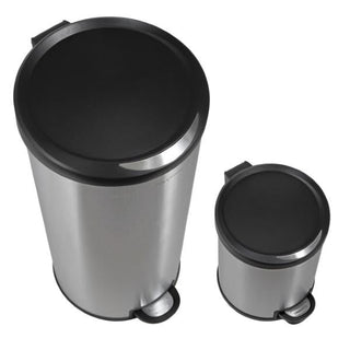 Molly Round 8-Gallon Step-Open Trash Can with FREE Mini Trash Can