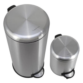 Nathan Round 8-Gallon Step-Open Trash Can with FREE Mini Trash Can