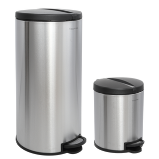 Oscar Round 8-Gallon Step-Open Trash Can with FREE Mini Trash Can