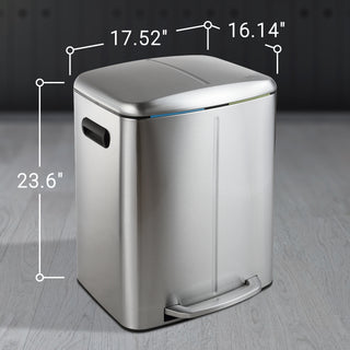 Marco 40 Liter/10.5 Gallon Double-Bucket Trash Can