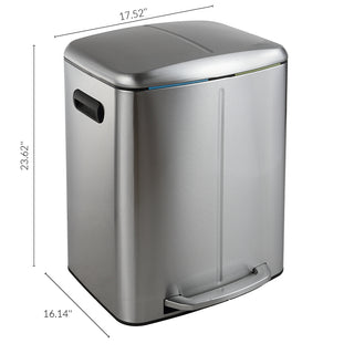 Marco 40 Liter/10.5 Gallon Double-Bucket Trash Can