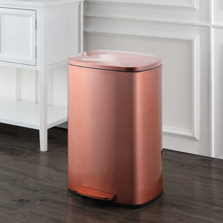 Connor Rectangular 13-Gallon Trash Can with Soft-Close Lid and FREE Mini Trash Can