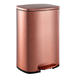 Connor Rectangular 13-Gallon Trash Can with Soft-Close Lid and FREE Mini Trash Can