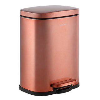 Connor Rectangular 13-Gallon Trash Can with Soft-Close Lid and FREE Mini Trash Can