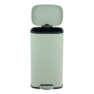 Connor Rectangular 13-Gallon Trash Can with Soft-Close Lid and FREE Mini Trash Can