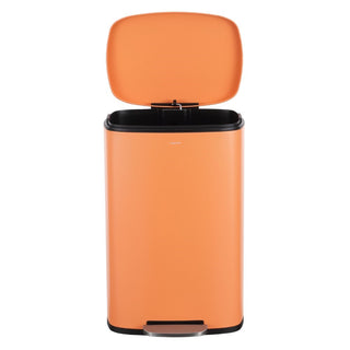 Connor Rectangular 13-Gallon Trash Can with Soft-Close Lid and FREE Mini Trash Can