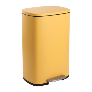 Connor Rectangular 13-Gallon Trash Can with Soft-Close Lid and FREE Mini Trash Can