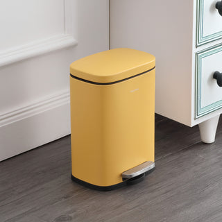 Connor Rectangular 13-Gallon Trash Can with Soft-Close Lid and FREE Mini Trash Can