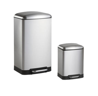 Ashley Rectangular 8-Gallon Trash Can with Soft-Close Lid with FREE Mini Trash Can