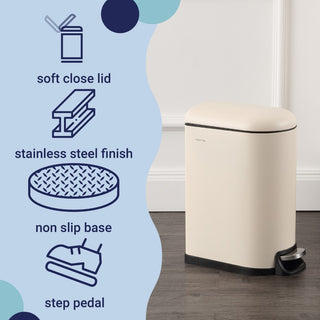 Rassol Mini 2.6-Gallon Step-Open Trash Can